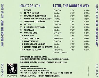 Giants Of Latin CD Latin, The modern Way tray